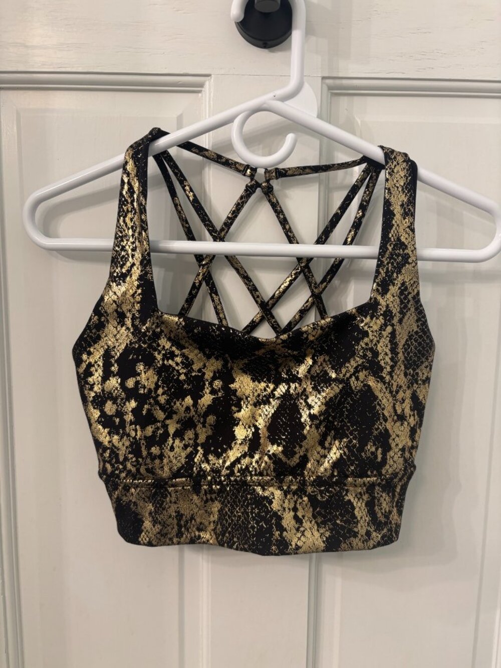 Buffbunny Metallic Viper Snakeskin Sports Bra Size Medium - Excellent Condition